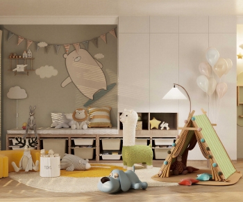 Modern Children's Room Activity Room-ID:924750094