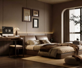 Wabi-sabi Style Bedroom-ID:198230038