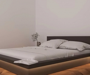 Modern Double Bed-ID:854516982
