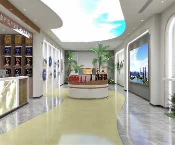 Modern Exhibition Hall-ID:916776906