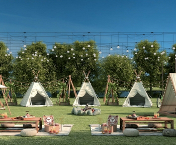 Modern Park Landscape-ID:648807055