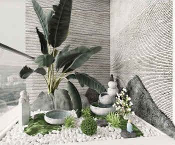 New Chinese Style Plant Landscaping-ID:600930934