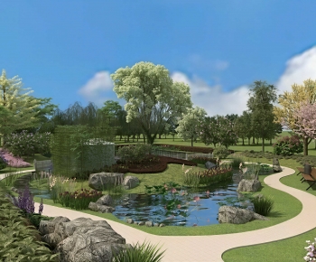 Modern Park Landscape-ID:178316127