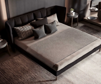 Modern Double Bed-ID:490365039