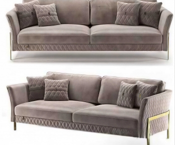 Simple European Style A Sofa For Two-ID:958837992