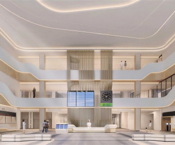 Modern Hospital Hall-ID:366017106