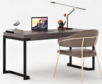 Modern Computer Desk And Chair-ID:701209072
