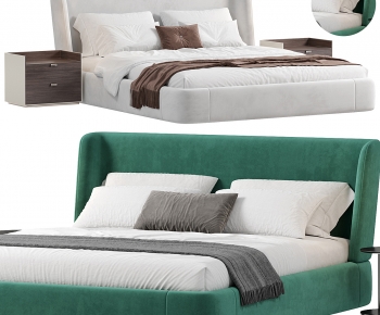 Modern Double Bed-ID:868527899