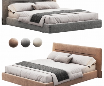 Modern Double Bed-ID:757520913