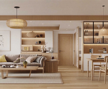 Japanese Style A Living Room-ID:790560019