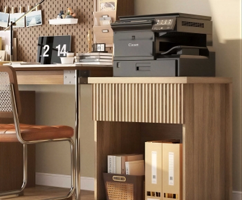 Modern Computer Desk And Chair-ID:160761127