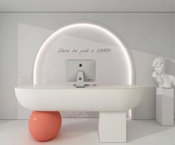 Modern Reception Desk-ID:713880124