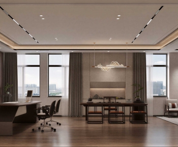 New Chinese Style Manager's Office-ID:717988011