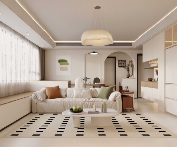 Modern A Living Room-ID:703701026