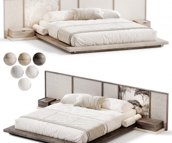 Modern Double Bed-ID:753773937