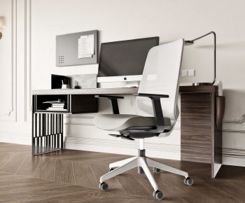 Modern Computer Desk And Chair-ID:779824025