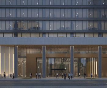 Modern Appearance Of Commercial Building-ID:129361264