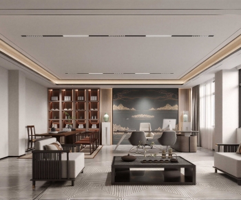 New Chinese Style Manager's Office-ID:489909898