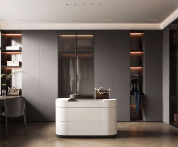 Modern Clothes Storage Area-ID:893204934