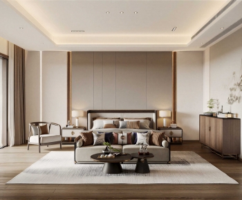 New Chinese Style Bedroom-ID:353037122