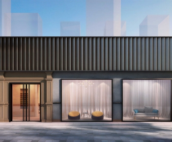 Modern Facade Element-ID:400674106