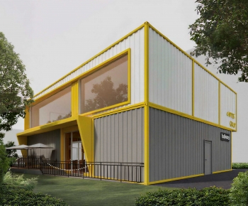 Modern Industrial Building-ID:351488116