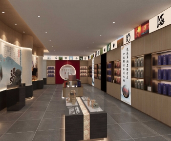 Modern Exhibition Hall-ID:743149049