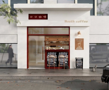 Modern Facade Element-ID:856095088