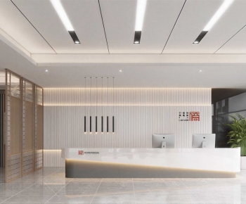Modern Office Reception Desk-ID:362401013