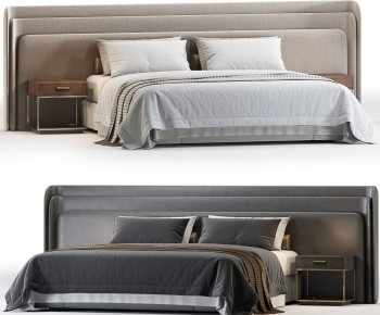Modern Double Bed-ID:798579932