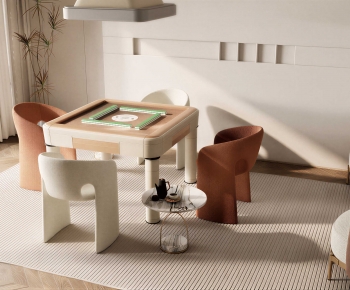 Modern Mahjong Tables And Chairs-ID:138599996
