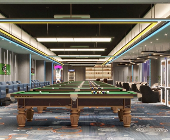 Industrial Style Billiard Room-ID:254842048