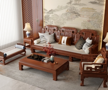 Chinese Style Sofa Combination-ID:621875053