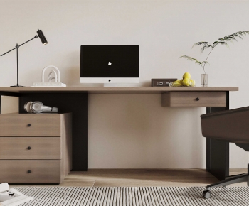 Modern Computer Desk And Chair-ID:496079924