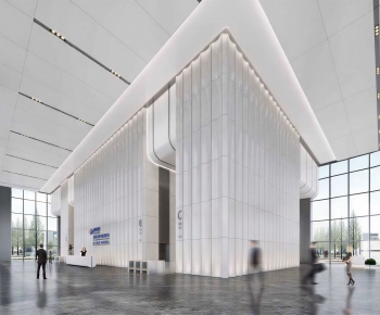 Modern Office Reception Desk-ID:845516924