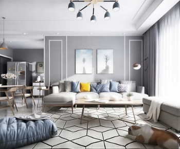 Nordic Style A Living Room-ID:249828101