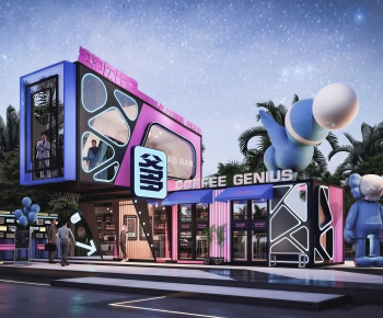 Modern Facade Element-ID:204957962