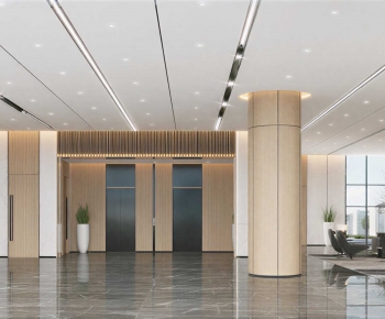 Modern Office Reception Desk-ID:842607023