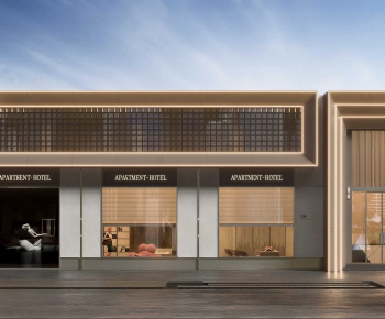 Modern Facade Element-ID:382863042