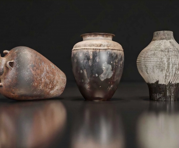 Wabi-sabi Style Clay Pot-ID:382081998