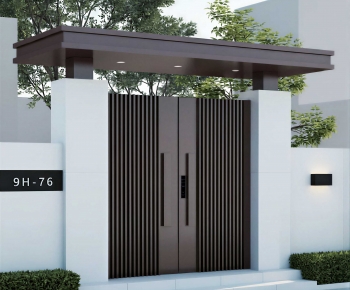 New Chinese Style Facade Element-ID:992676028