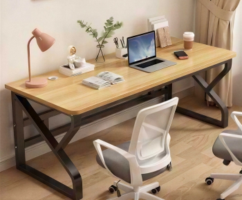 Modern Computer Desk And Chair-ID:842673067