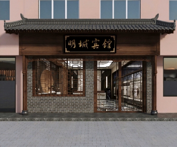 New Chinese Style Facade Element-ID:728975067