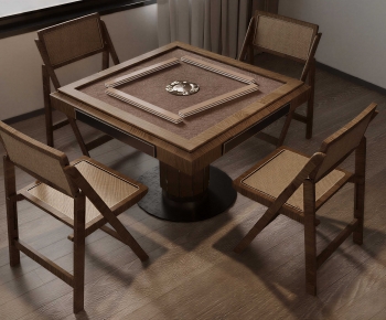 Wabi-sabi Style Mahjong Tables And Chairs-ID:533258914