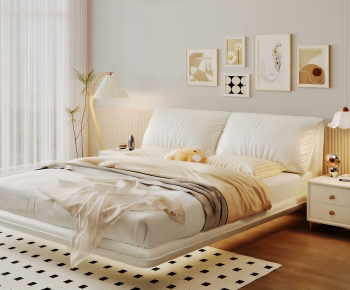 Modern Double Bed-ID:549519129