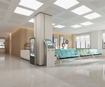 Modern Hospital Hall-ID:889909983