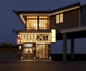 New Chinese Style Facade Element-ID:684726952