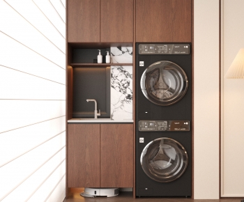 Modern Laundry Cabinet-ID:442919027