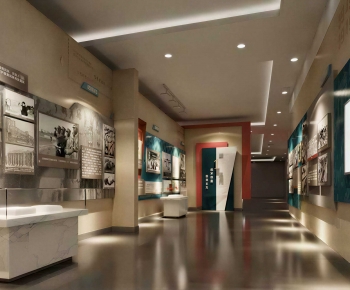 Modern Exhibition Hall-ID:553829915