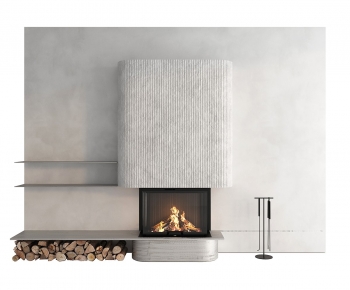 Modern Fireplace-ID:513219125